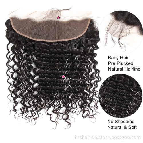 13x4 Ear To Ear lace Frontal Closure Body Wave With Baby Hair Unprocessed Brazilian Virgin Hair Human Hair Frontal